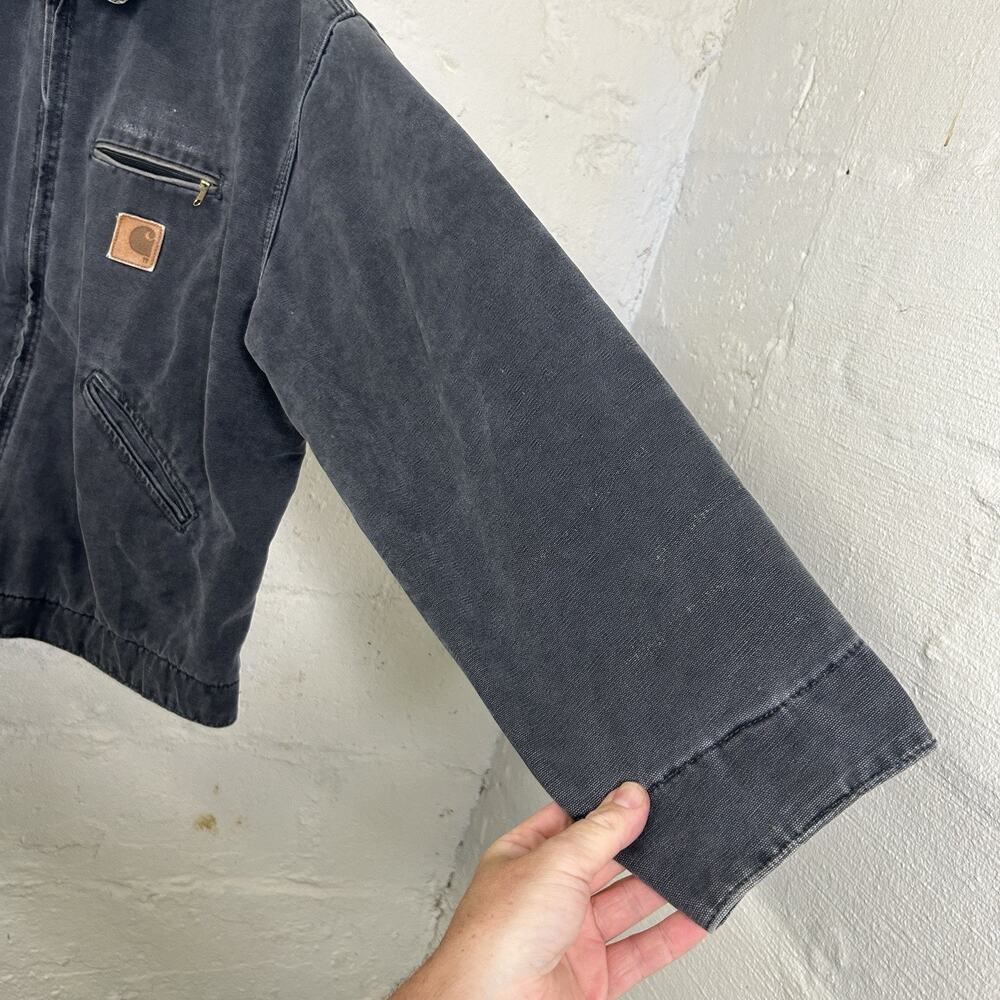 Vintage Carhartt Blanketed Detroit Jacket “Petrol Grey” J97 - Picture 8 of 16